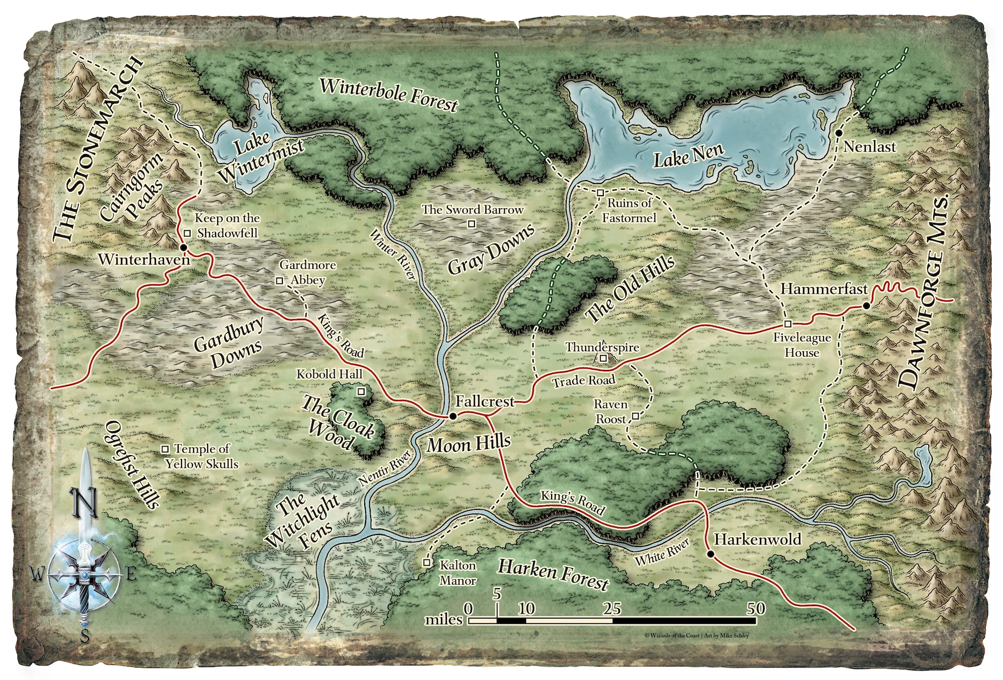 Map of the Nentir Vale