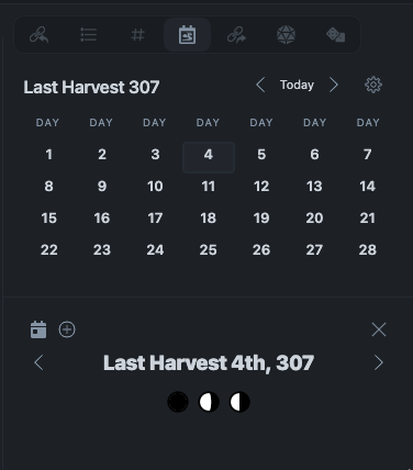 Fantasy Calendar