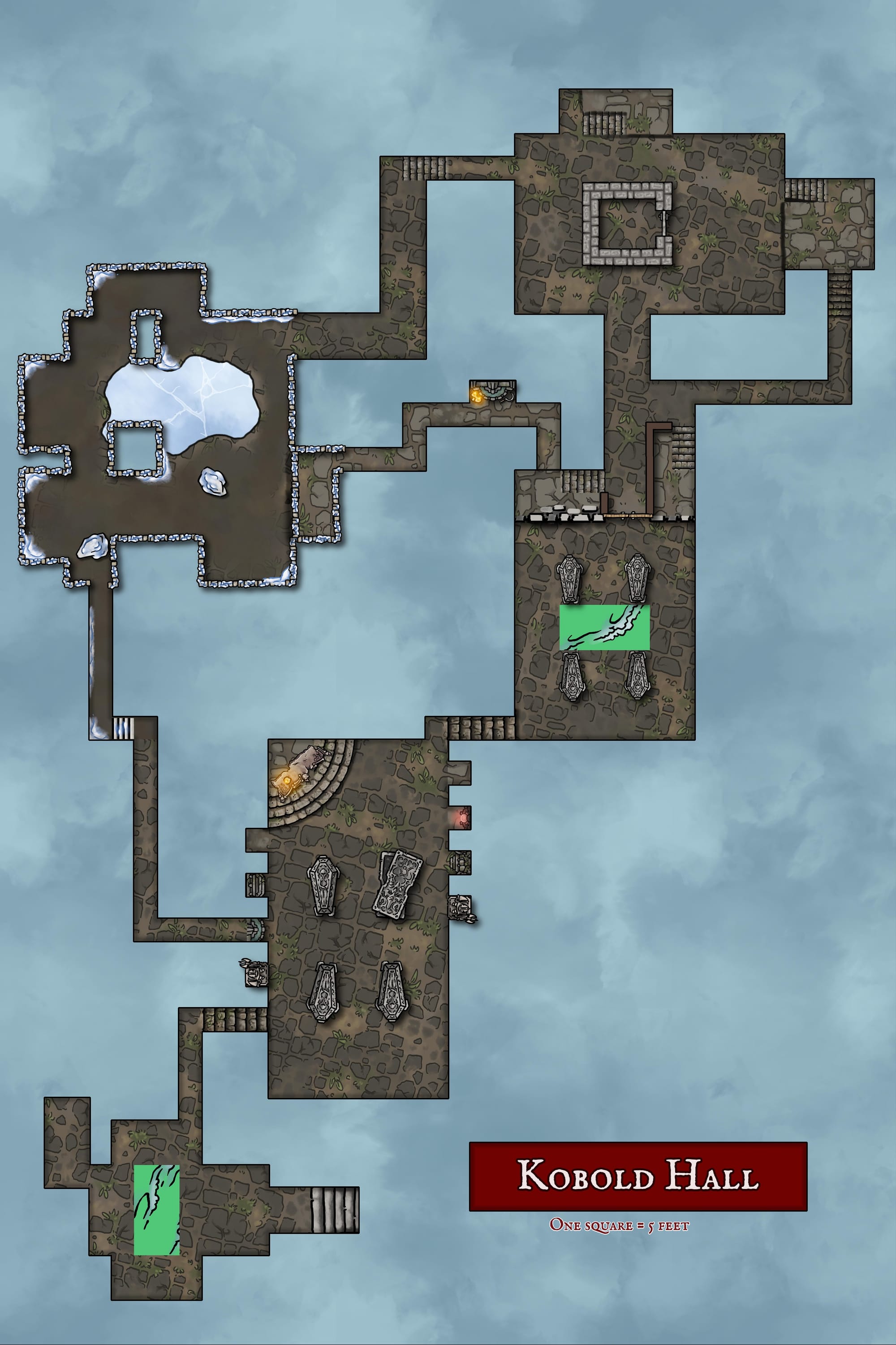 My version of Kobold Hall with additional passageways and loopbacks